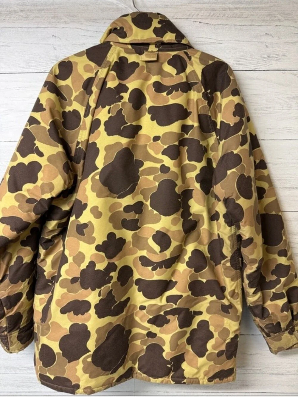 Men's Vintage Eddie Bauer Goretex Camouflage Field Jacket - Brown/Khaki XL